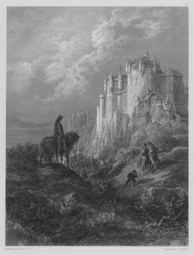 エディルン、レディーとドワーフのアーサーズコートへの旅 作： Gustave after Dore